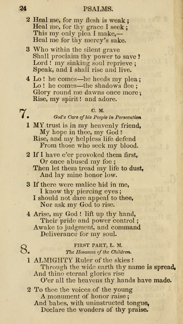 Church Psalmist: or psalms and hymns for the public, social and private use of evangelical Christians (5th ed.) page 26