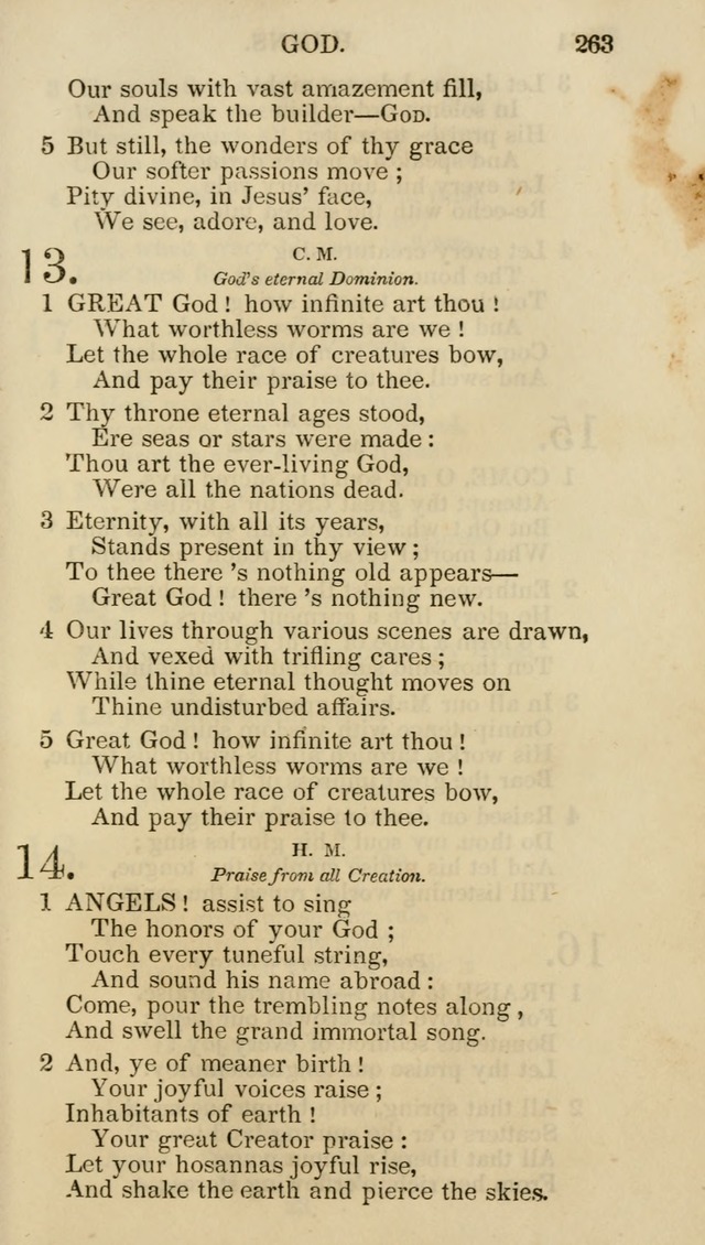 Church Psalmist: or psalms and hymns for the public, social and private use of evangelical Christians (5th ed.) page 265