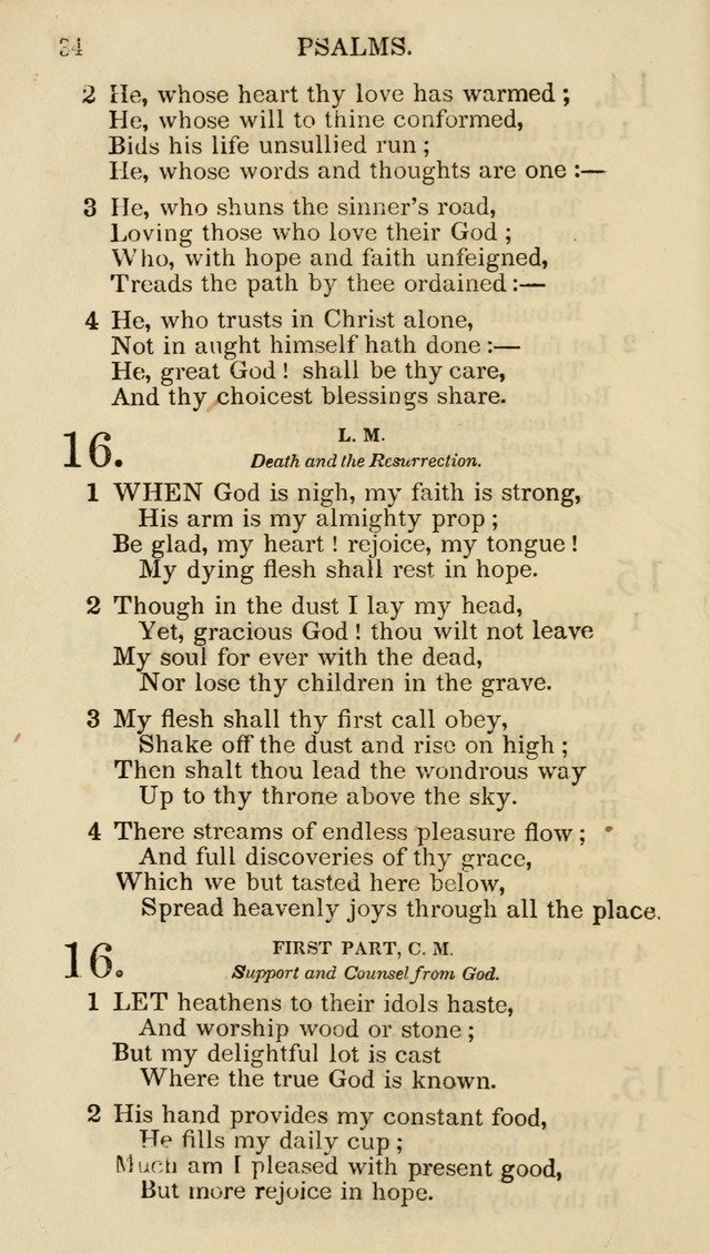 Church Psalmist: or psalms and hymns for the public, social and private use of evangelical Christians (5th ed.) page 36
