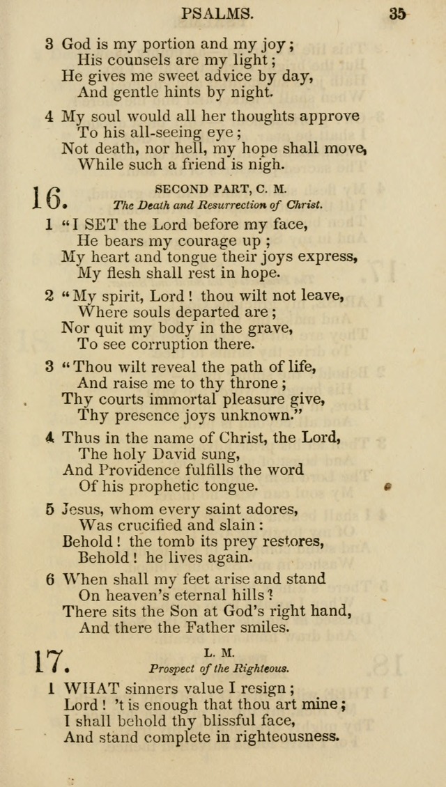 Church Psalmist: or psalms and hymns for the public, social and private use of evangelical Christians (5th ed.) page 37