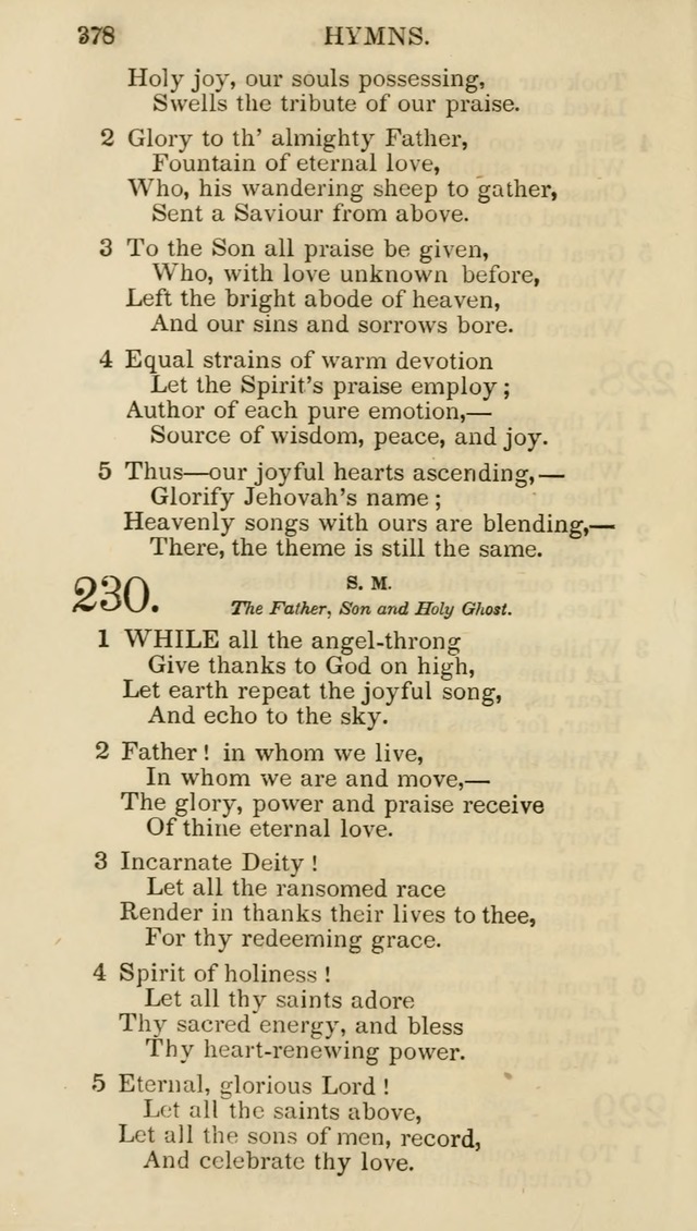 Church Psalmist: or psalms and hymns for the public, social and private use of evangelical Christians (5th ed.) page 380