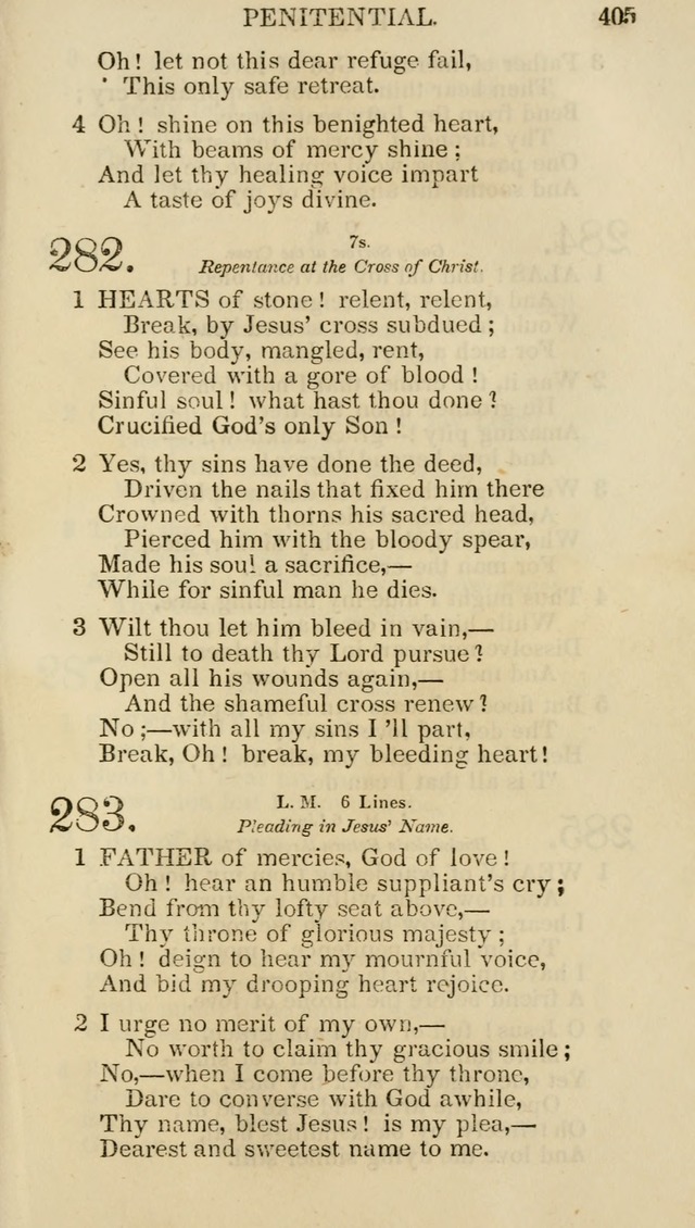 Church Psalmist: or psalms and hymns for the public, social and private use of evangelical Christians (5th ed.) page 407