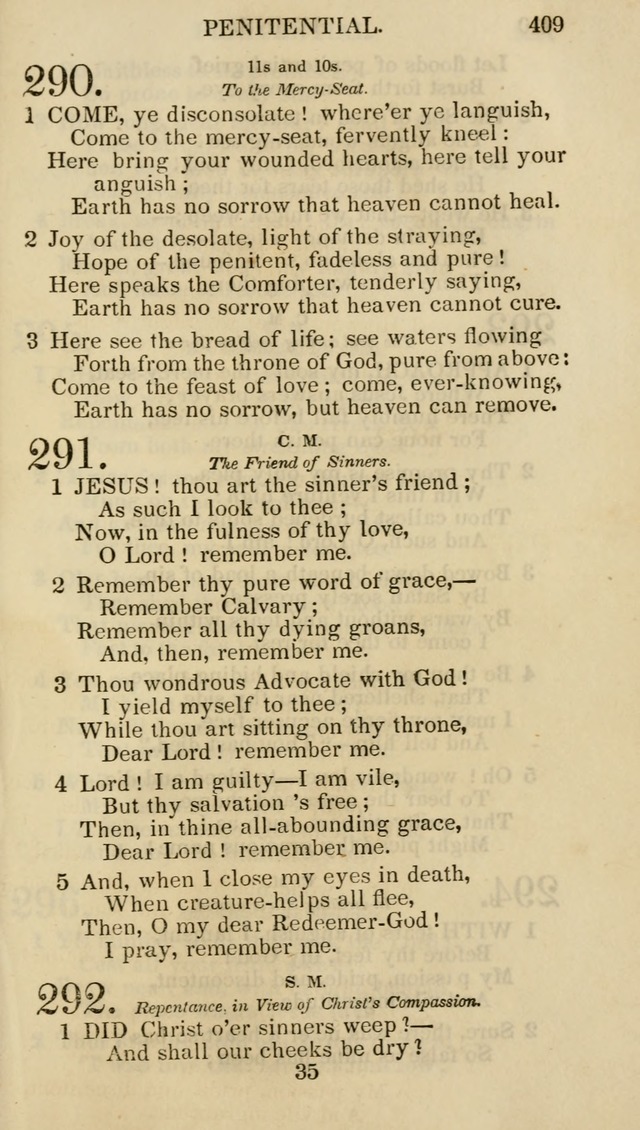 Church Psalmist: or psalms and hymns for the public, social and private use of evangelical Christians (5th ed.) page 411