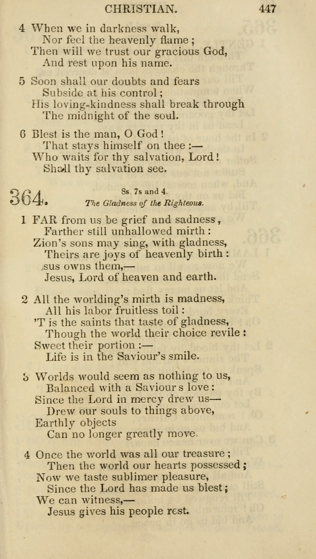 Church Psalmist: or psalms and hymns for the public, social and private use of evangelical Christians (5th ed.) page 449