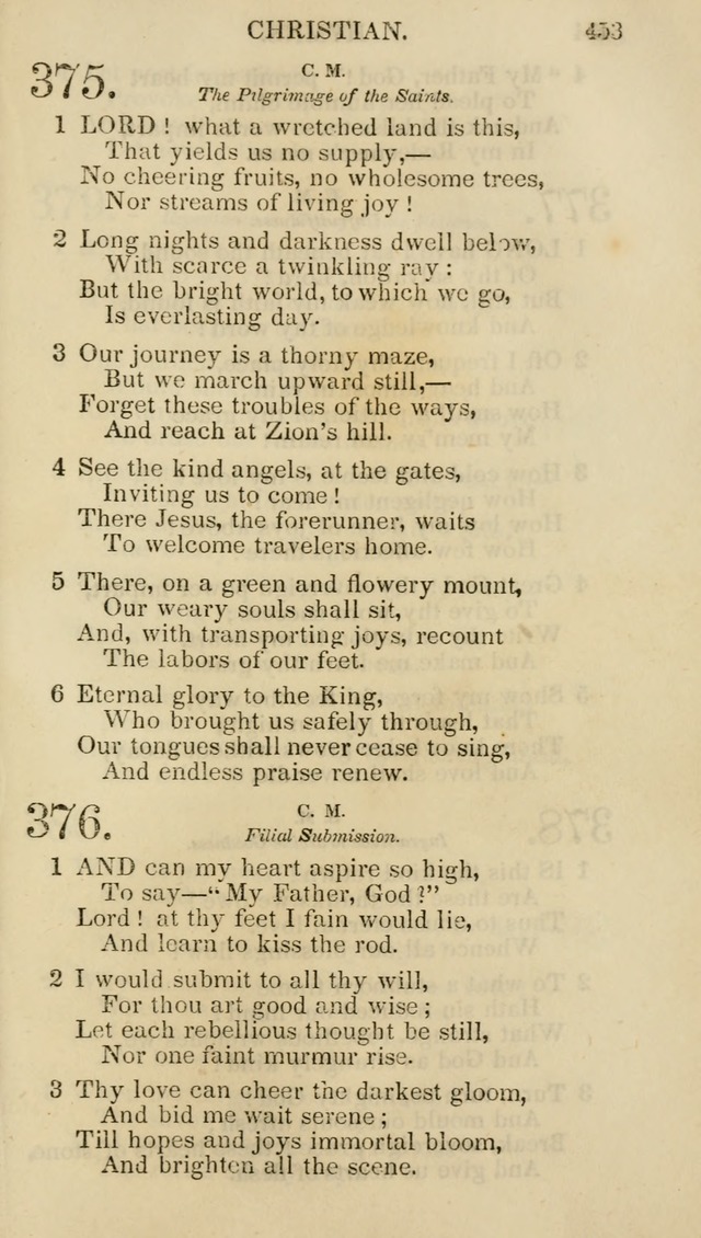 Church Psalmist: or psalms and hymns for the public, social and private use of evangelical Christians (5th ed.) page 455