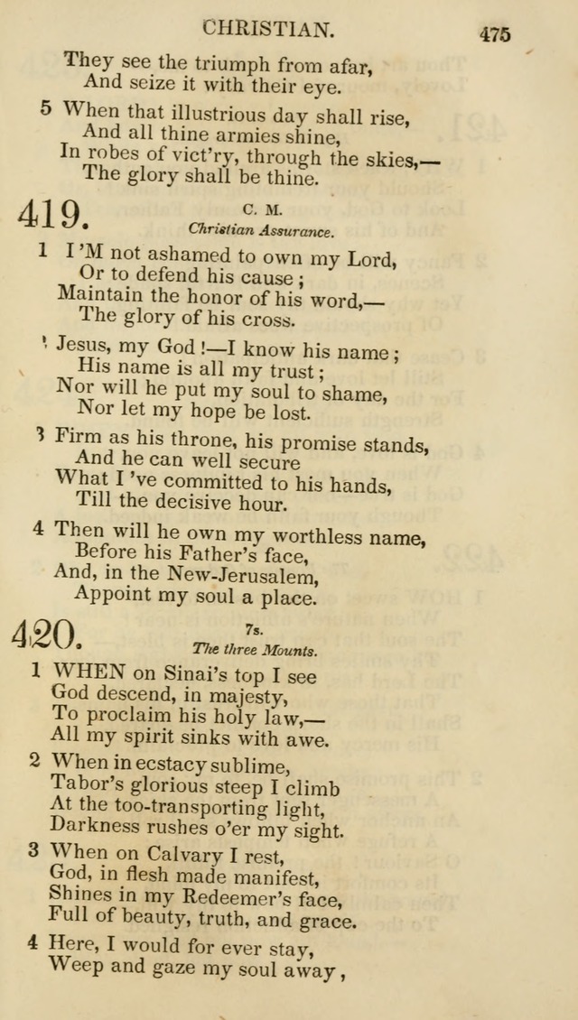 Church Psalmist: or psalms and hymns for the public, social and private use of evangelical Christians (5th ed.) page 477