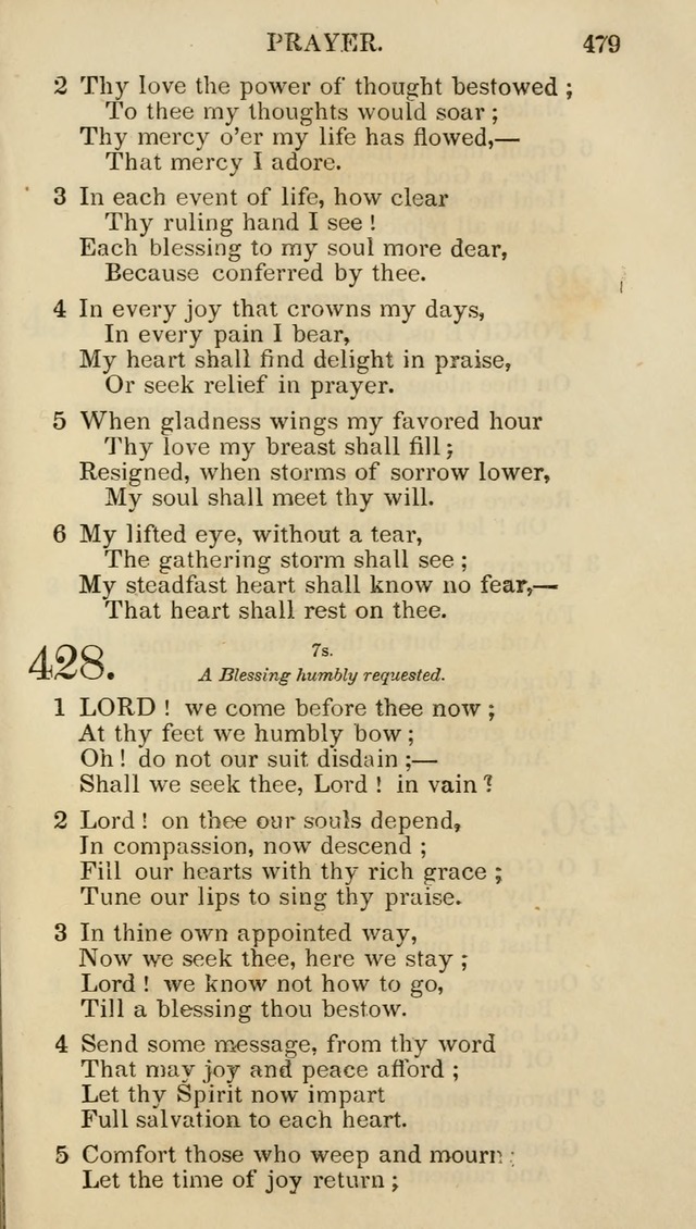 Church Psalmist: or psalms and hymns for the public, social and private use of evangelical Christians (5th ed.) page 481