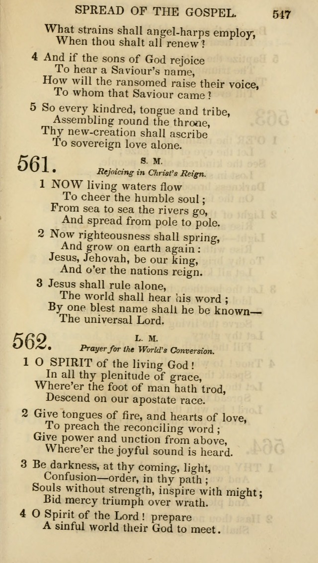 Church Psalmist: or psalms and hymns for the public, social and private use of evangelical Christians (5th ed.) page 549
