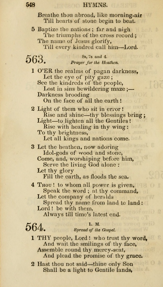 Church Psalmist: or psalms and hymns for the public, social and private use of evangelical Christians (5th ed.) page 550