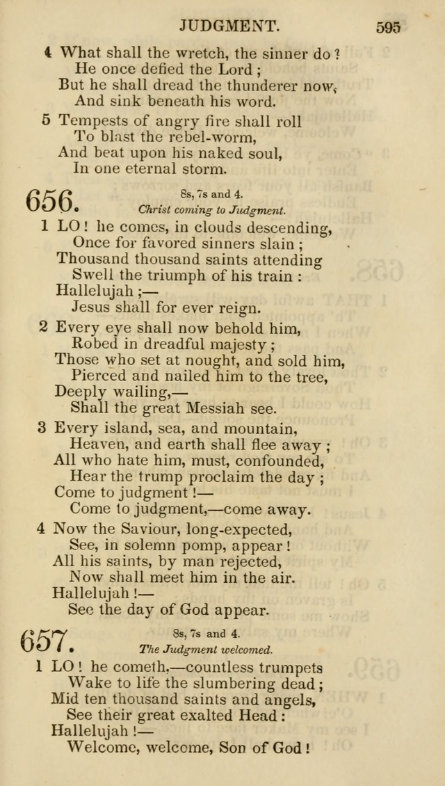 Church Psalmist: or psalms and hymns for the public, social and private use of evangelical Christians (5th ed.) page 597