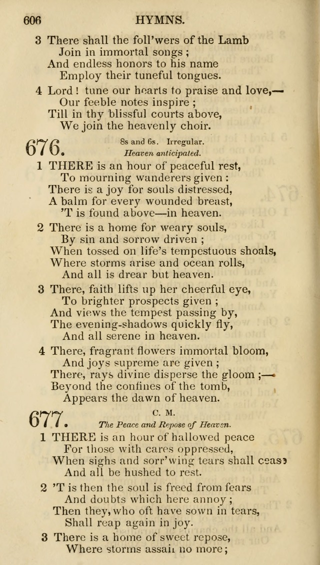 Church Psalmist: or psalms and hymns for the public, social and private use of evangelical Christians (5th ed.) page 608