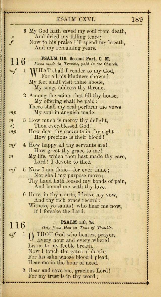 Church Psalmist: or, psalms and hymns, for the public, social and private use of Evangelical Christians. With Supplement. (53rd ed.) page 188