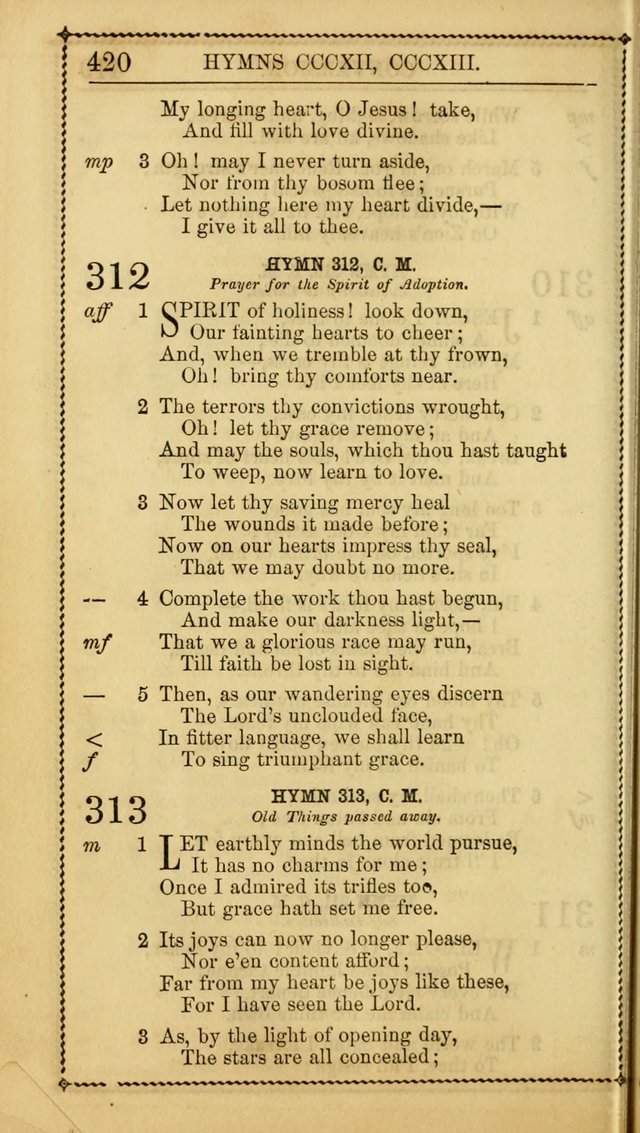 Church Psalmist: or, psalms and hymns, for the public, social and private use of Evangelical Christians. With Supplement. (53rd ed.) page 419