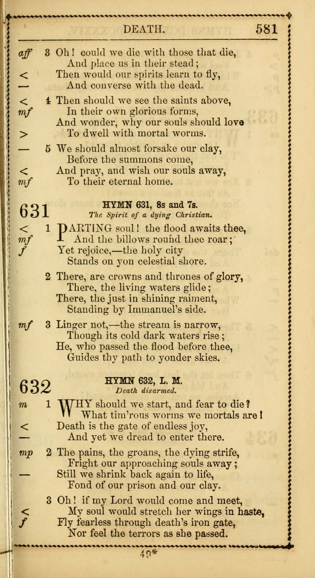 Church Psalmist: or, psalms and hymns, for the public, social and private use of Evangelical Christians. With Supplement. (53rd ed.) page 580