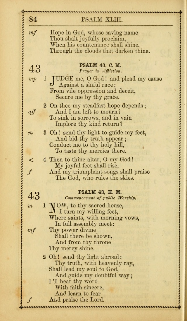 Church Psalmist: or Psalms and Hymns Designed for the Public, Social, and  Private Use of Evangelical Christians ... with Supplement.  53rd ed. page 87