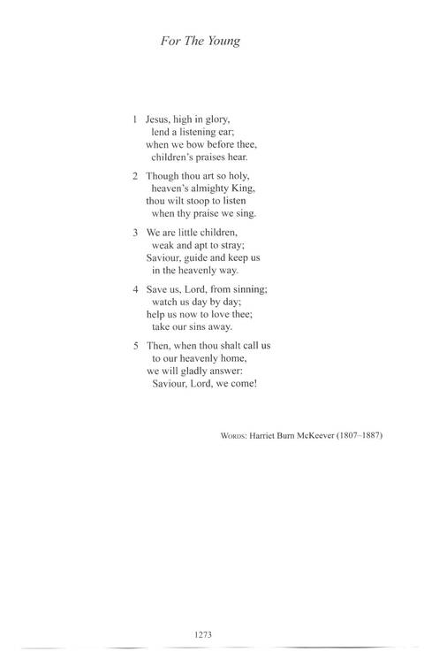 CPWI Hymnal page 1265
