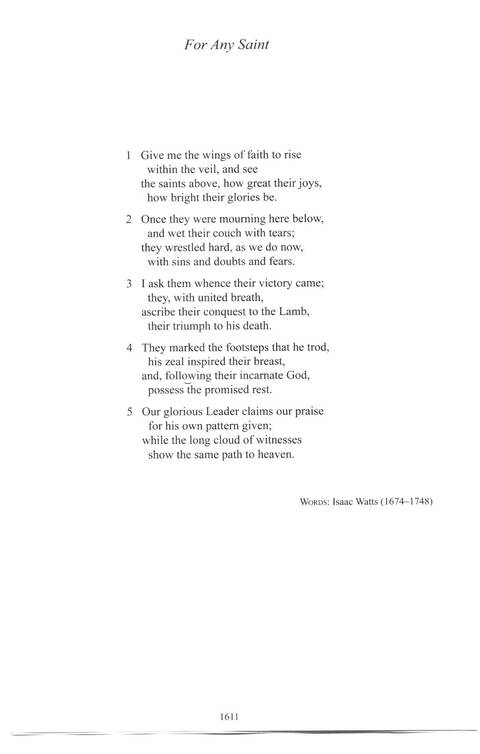 CPWI Hymnal page 1601