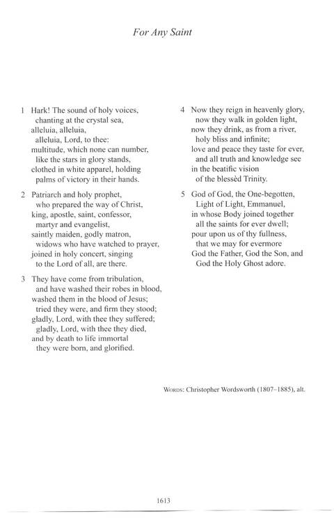 CPWI Hymnal page 1603