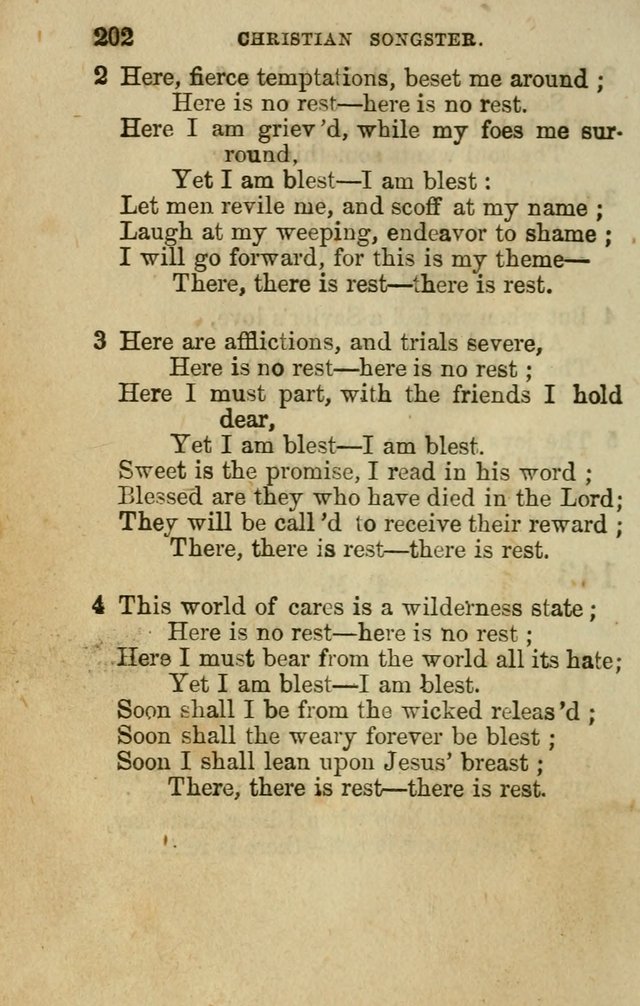 The Christian Songster: a collection of hymns and spiritual songs, usually sung at camp, prayer, and social meetings, and revivals of religion. Designed for all denominations page 211