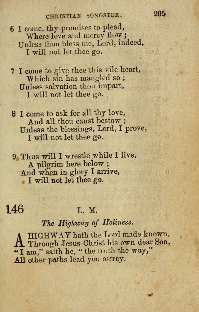 The Christian Songster: a collection of hymns and spiritual songs, usually sung at camp, prayer, and social meetings, and revivals of religion. Designed for all denominations page 214