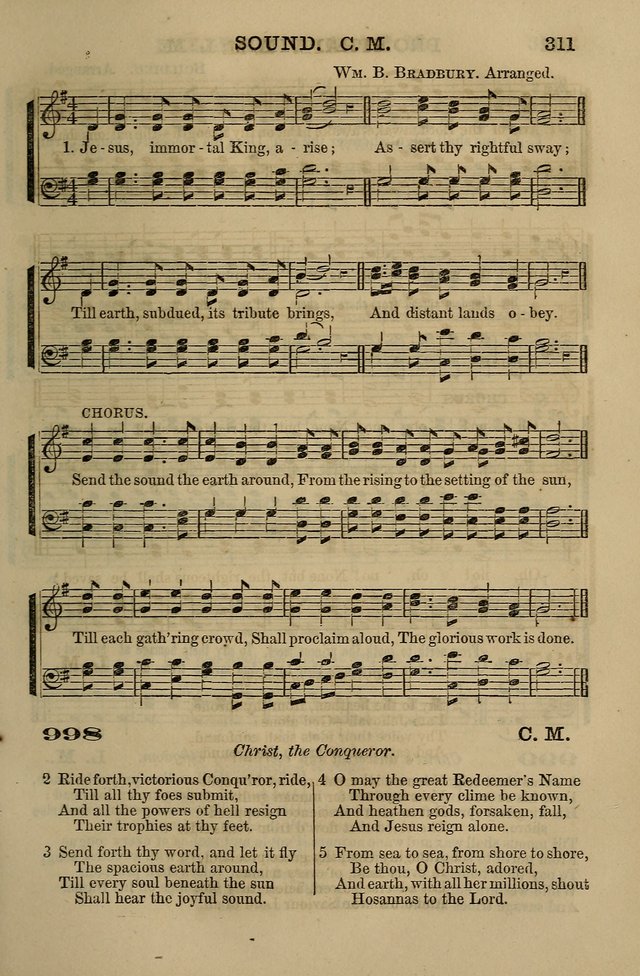 The Centenary Singer: a collection of hymns and tunes popular during the last one hundred years page 311