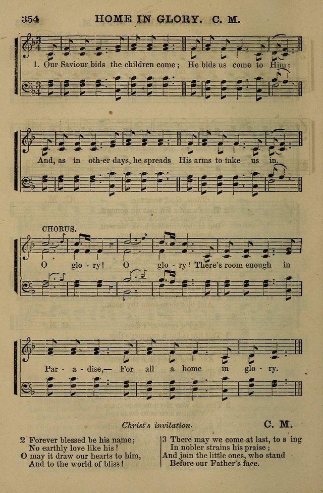 The Centenary Singer: a collection of hymns and tunes popular during the last one hundred years page 354