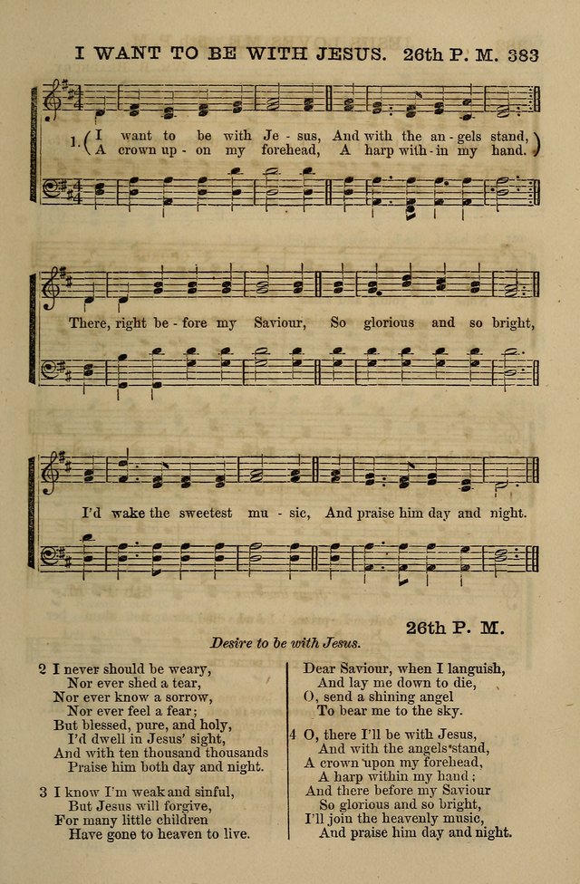 The Centenary Singer: a collection of hymns and tunes popular during the last one hundred years page 383