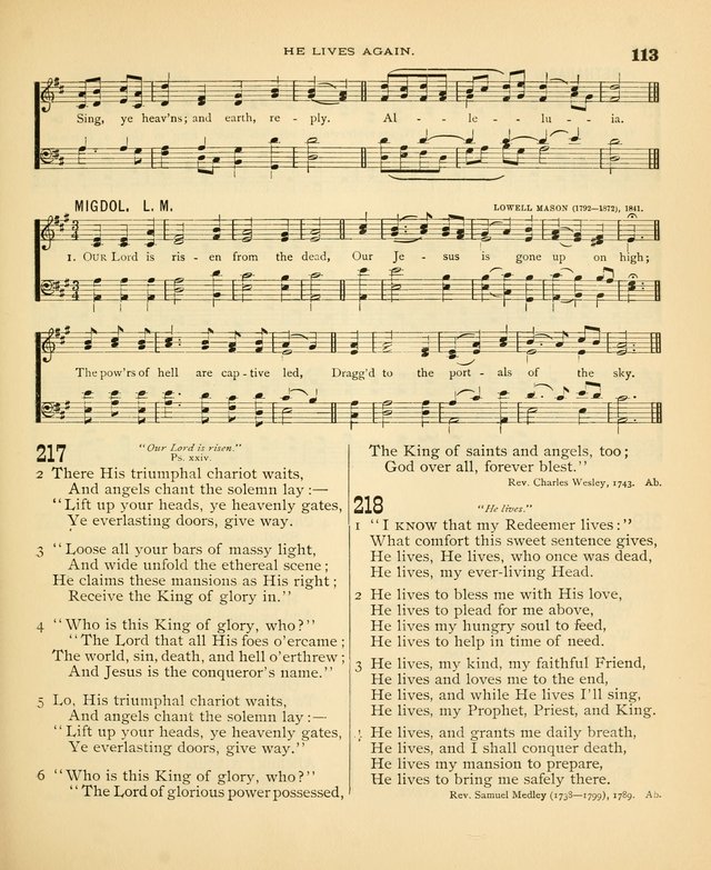 Carmina Sanctorum: a selection of hymns and songs of praise with tunes page 114