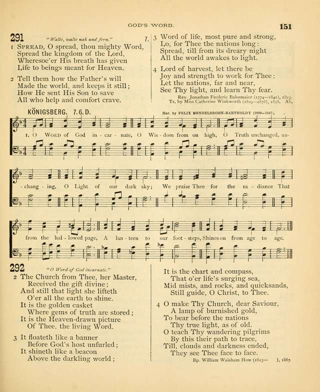Carmina Sanctorum: a selection of hymns and songs of praise with tunes page 152