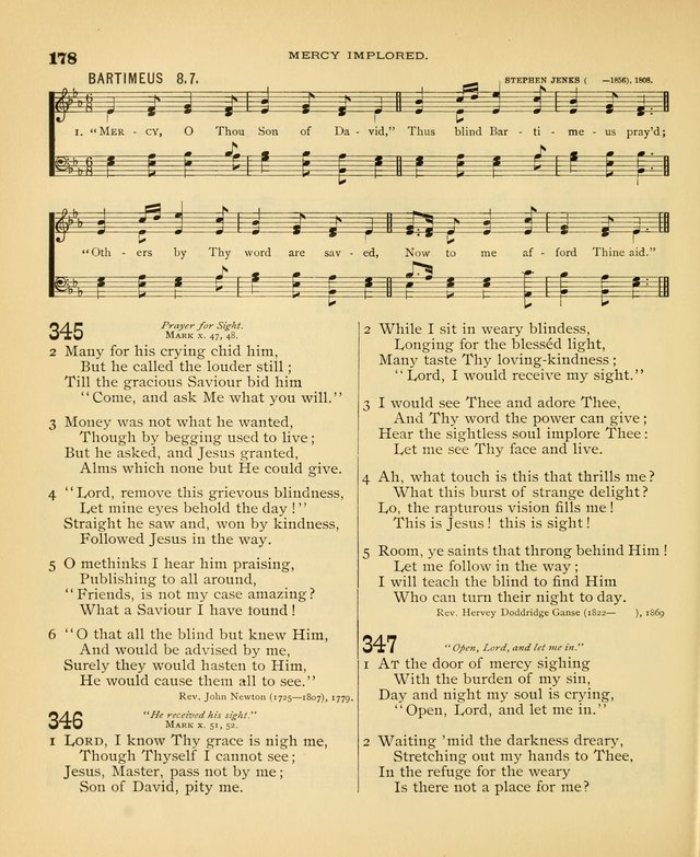 Carmina Sanctorum: a selection of hymns and songs of praise with tunes page 181