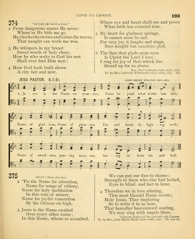 Carmina Sanctorum: a selection of hymns and songs of praise with tunes page 196