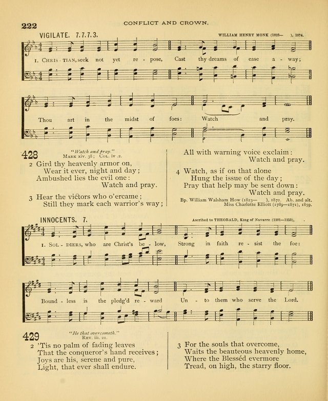 Carmina Sanctorum: a selection of hymns and songs of praise with tunes page 225