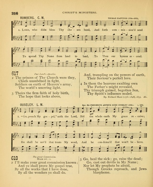 Carmina Sanctorum: a selection of hymns and songs of praise with tunes page 319