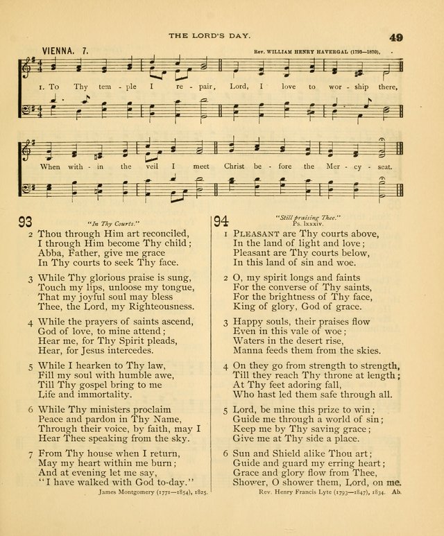 Carmina Sanctorum: a selection of hymns and songs of praise with tunes page 50