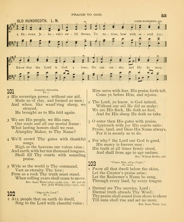 Carmina Sanctorum: a selection of hymns and songs of praise with tunes page 54