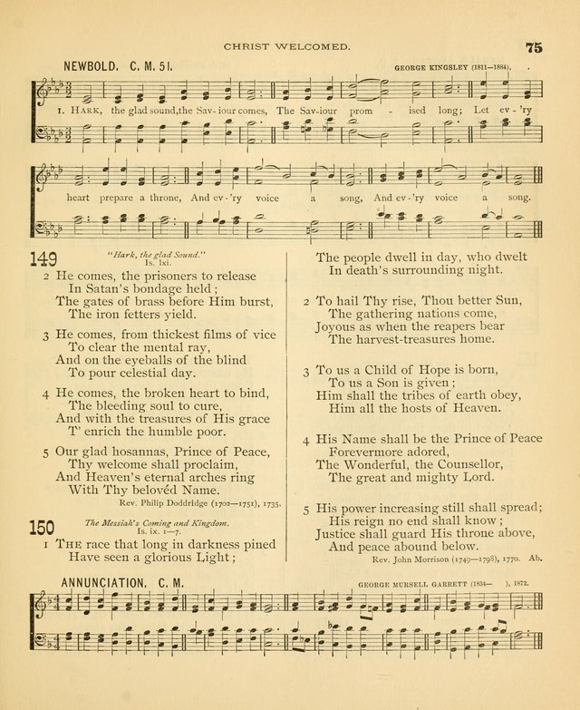 Carmina Sanctorum: a selection of hymns and songs of praise with tunes page 76
