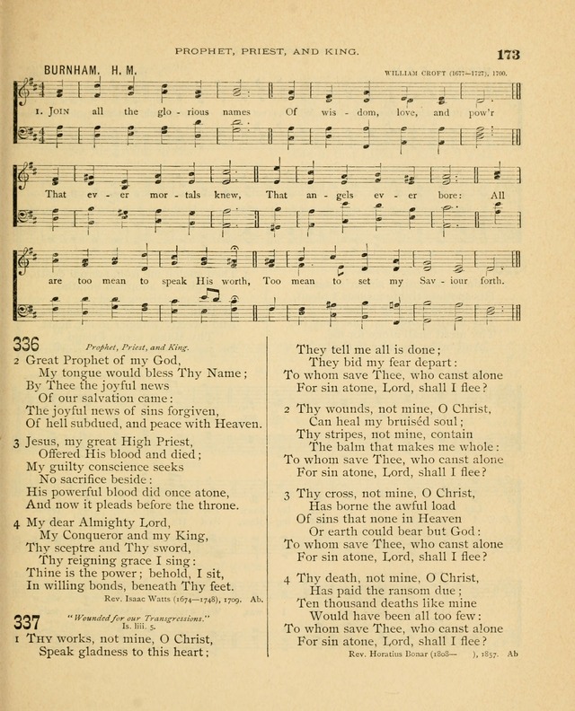 Carmina Sanctorum, a selection of hymns and songs of praise with tunes page 174