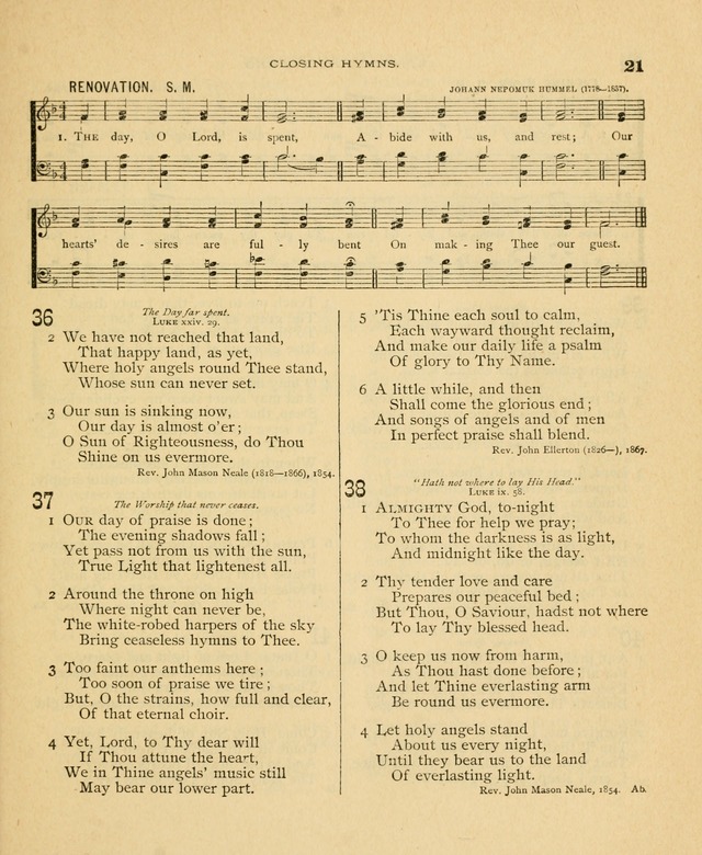 Carmina Sanctorum, a selection of hymns and songs of praise with tunes page 22