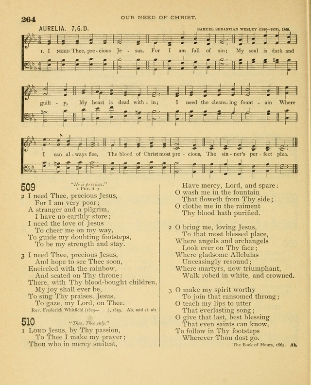 Carmina Sanctorum, a selection of hymns and songs of praise with tunes page 265