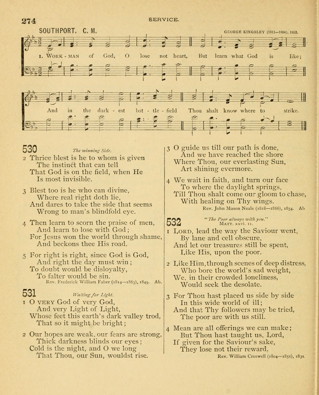 Carmina Sanctorum, a selection of hymns and songs of praise with tunes page 275
