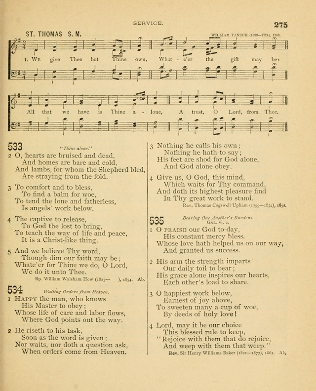 Carmina Sanctorum, a selection of hymns and songs of praise with tunes page 276