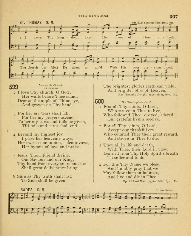 Carmina Sanctorum, a selection of hymns and songs of praise with tunes page 308