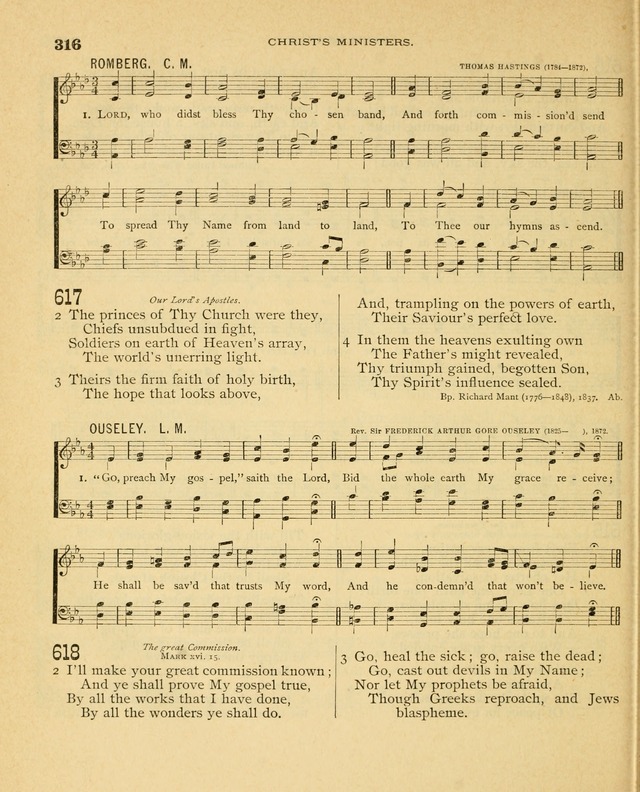 Carmina Sanctorum, a selection of hymns and songs of praise with tunes page 317