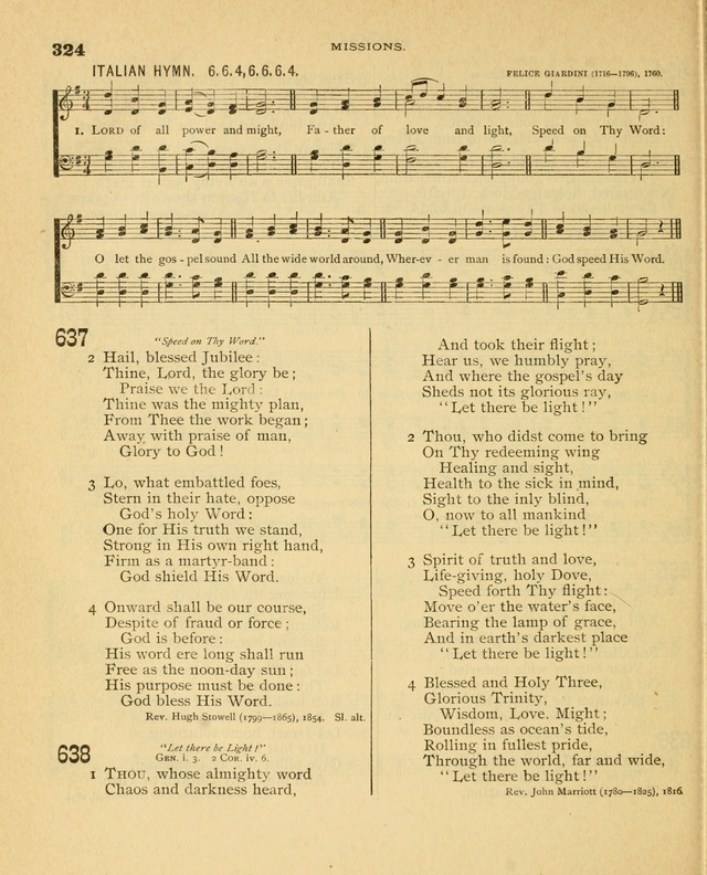 Carmina Sanctorum, a selection of hymns and songs of praise with tunes page 325