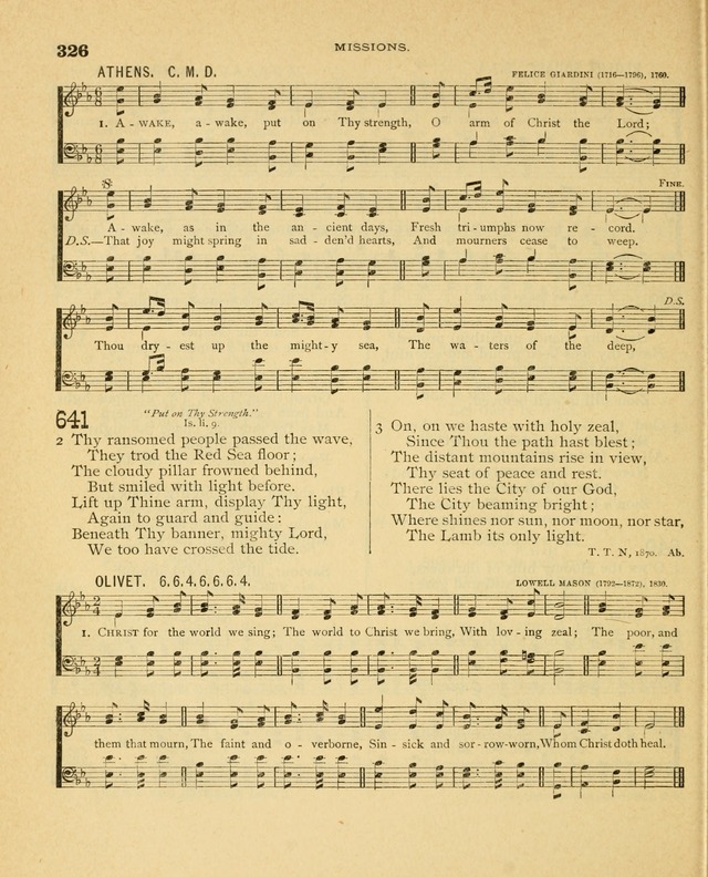 Carmina Sanctorum, a selection of hymns and songs of praise with tunes page 327