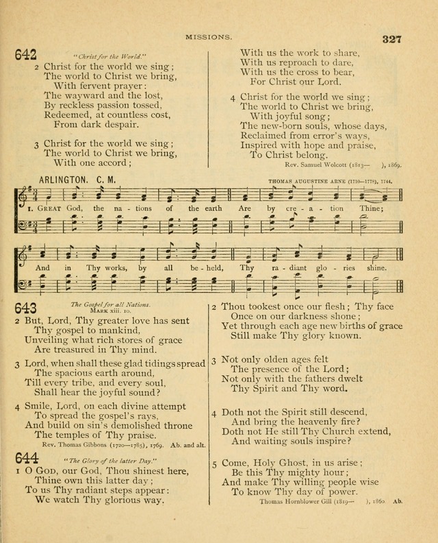 Carmina Sanctorum, a selection of hymns and songs of praise with tunes page 328