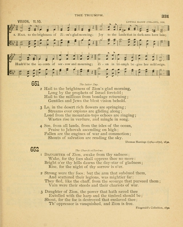 Carmina Sanctorum, a selection of hymns and songs of praise with tunes page 332