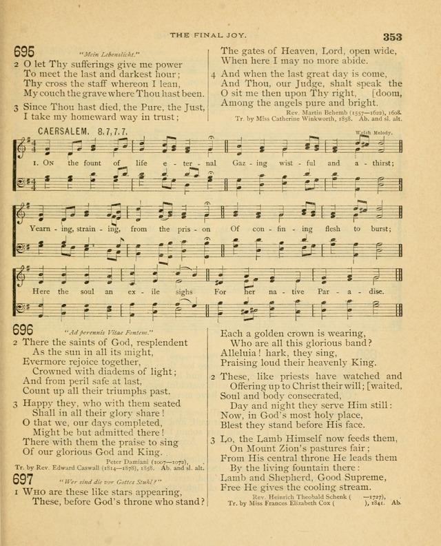 Carmina Sanctorum, a selection of hymns and songs of praise with tunes page 354