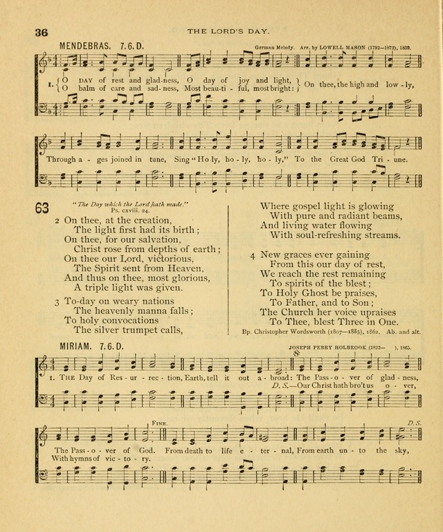 Carmina Sanctorum, a selection of hymns and songs of praise with tunes page 37