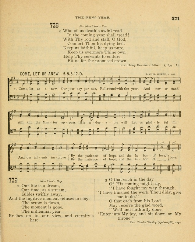 Carmina Sanctorum, a selection of hymns and songs of praise with tunes page 372